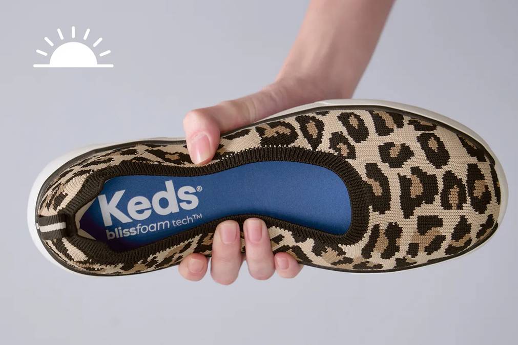 [ KEDS ]★Every blue LETTERING ECO BAG KEDS Turquoise Aqua Green Blue Polka Dot Sneakers Comfort