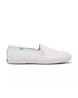 Keds leather best sale slip on sneakers