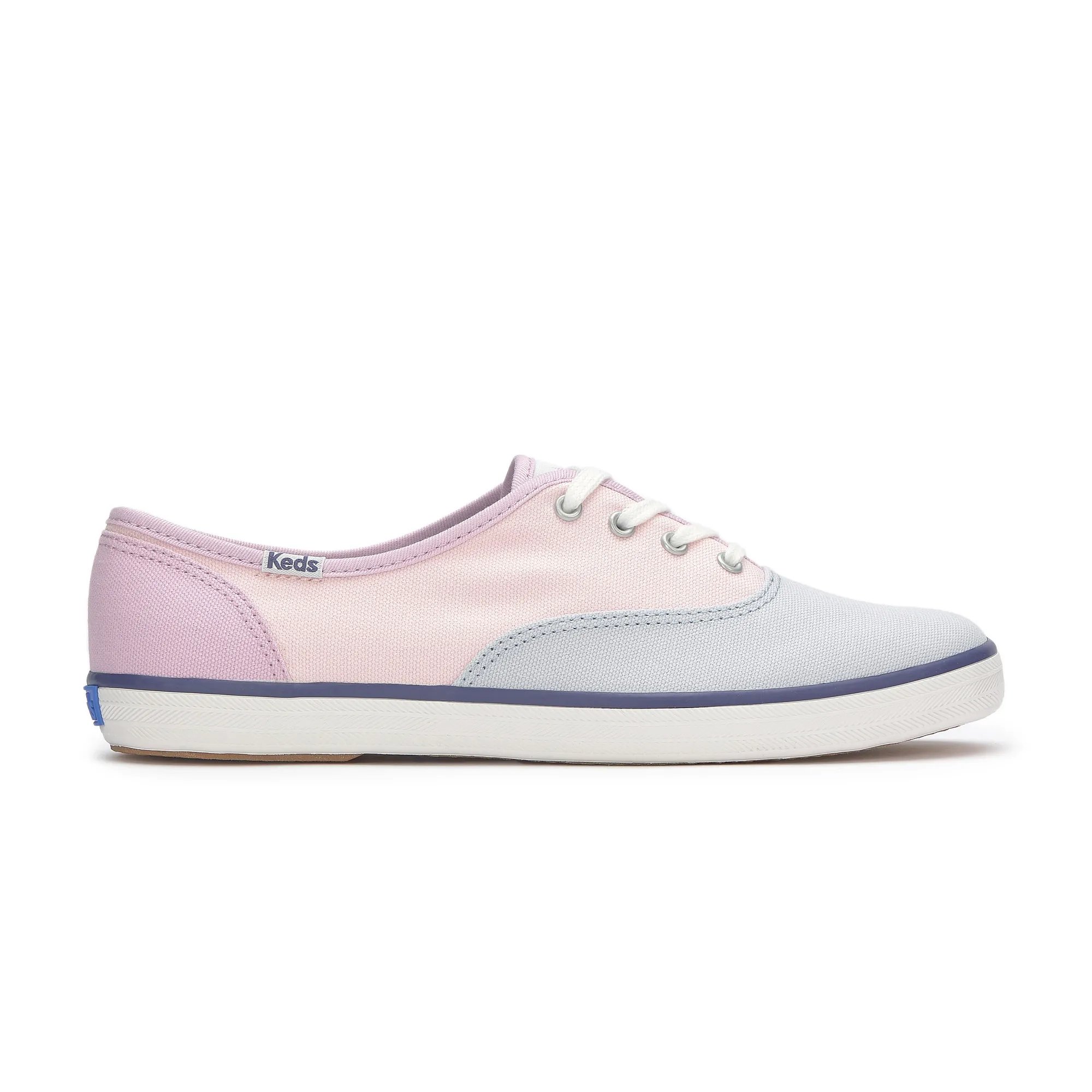 Keds Women's Champion Canvas Colorblock Lace Up Canvas Sneakers