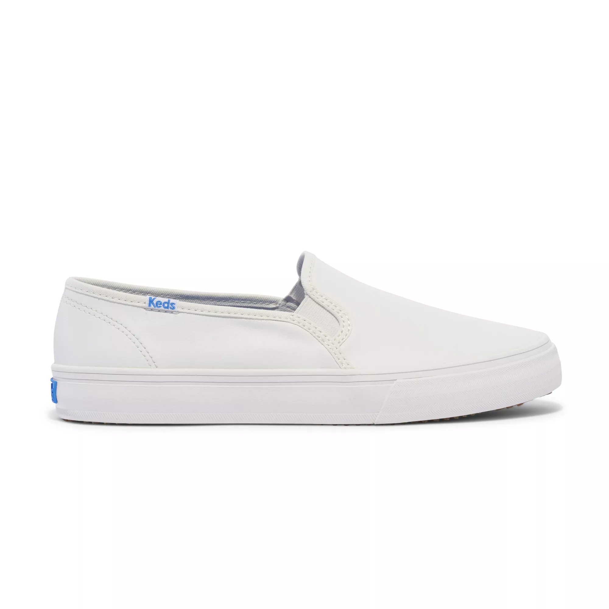 Keds double decker washed leather pale pink slip on sneakers on sale