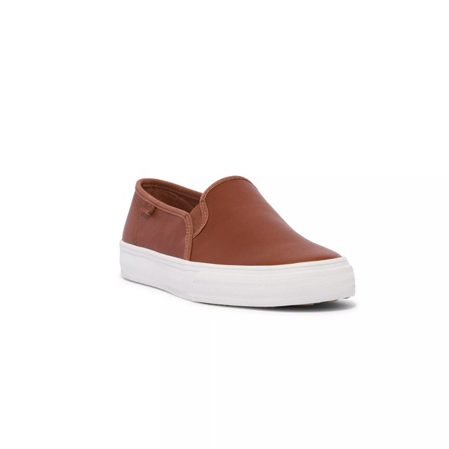 Keds Double Decker Leather Slip On - Free Shipping | KEDS