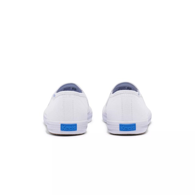 Keds white canvas slip on shoes hotsell
