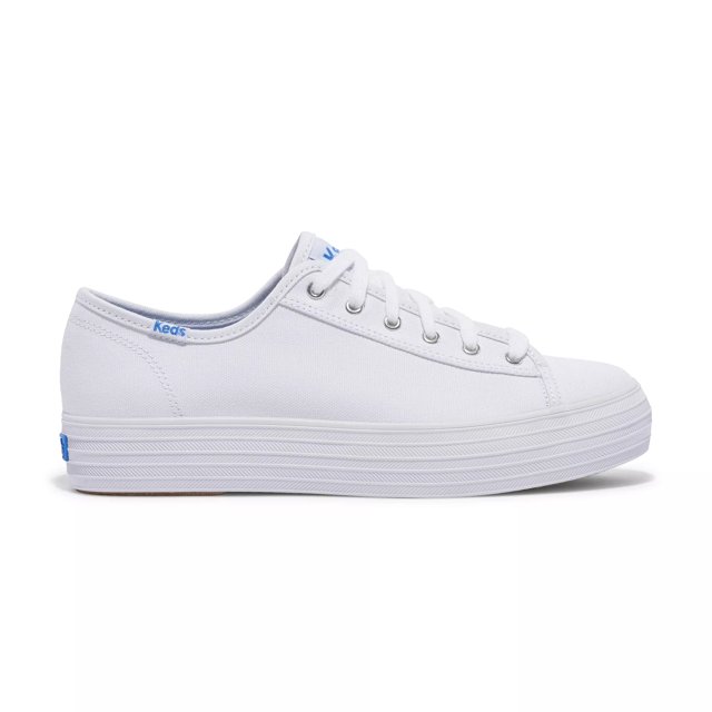 Keds white canvas tennis shoes best sale