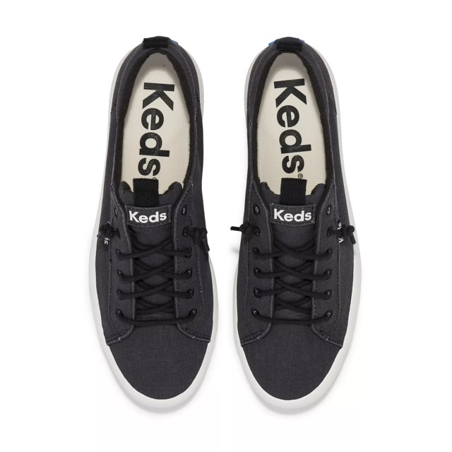 Women s Keds Kickback Canvas Slip On Sneakers Black Size 10 Canvas