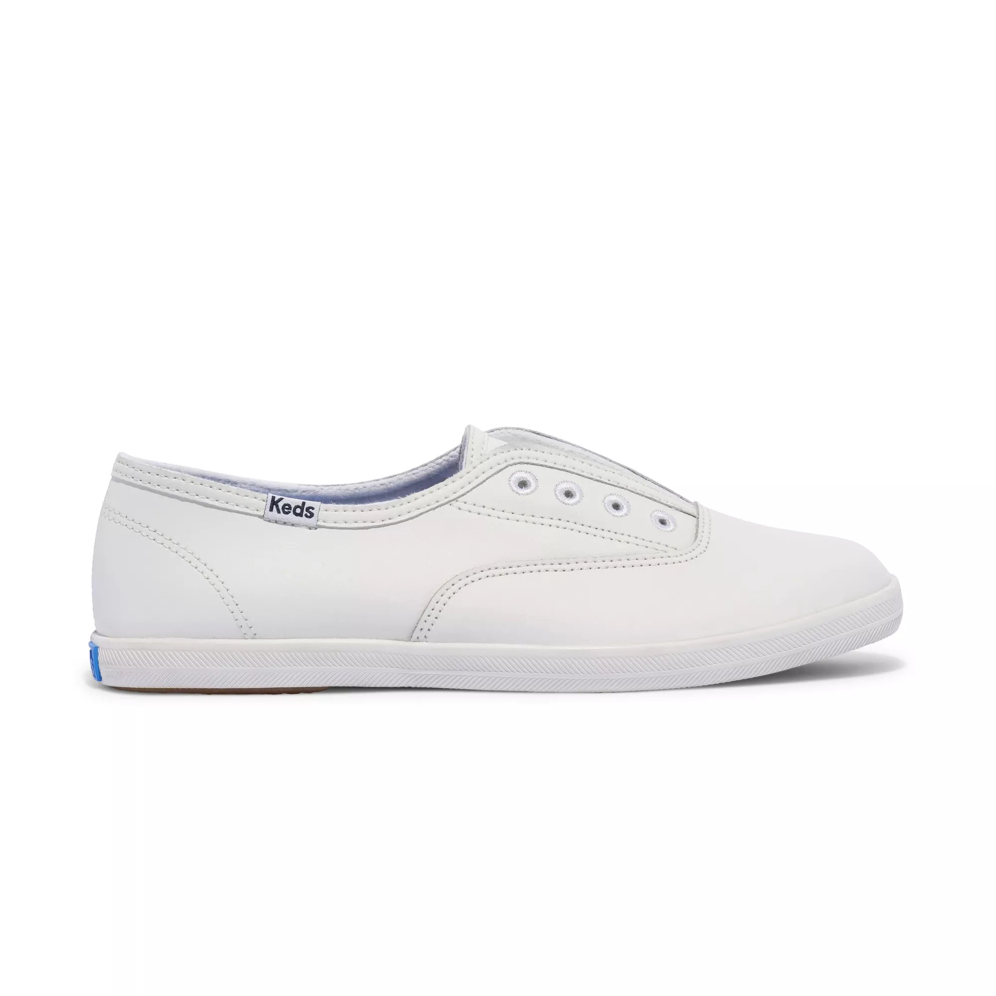 White leather slip on on sale keds