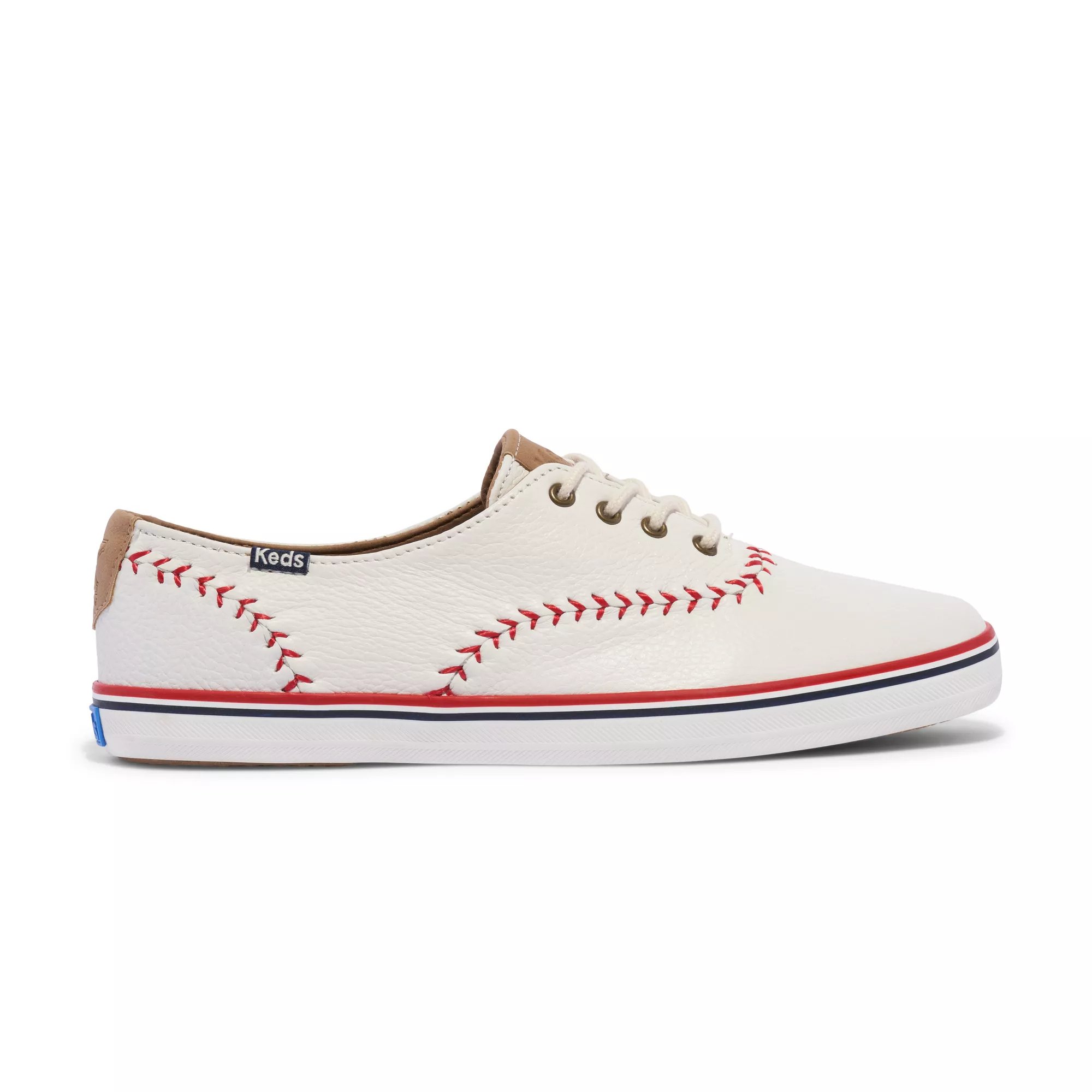 Keds leather cheap baseball stitch shoes