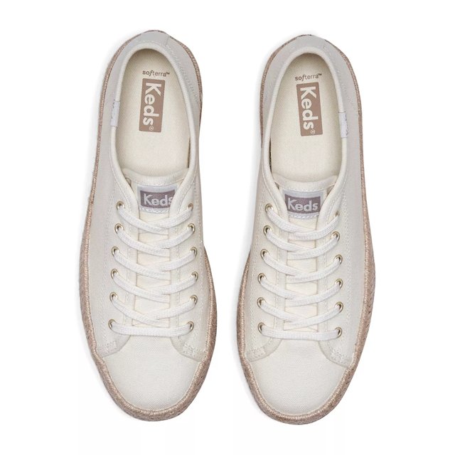 Keds Triple Up Canvas Ombre Jute Foxing Lace Up - Free