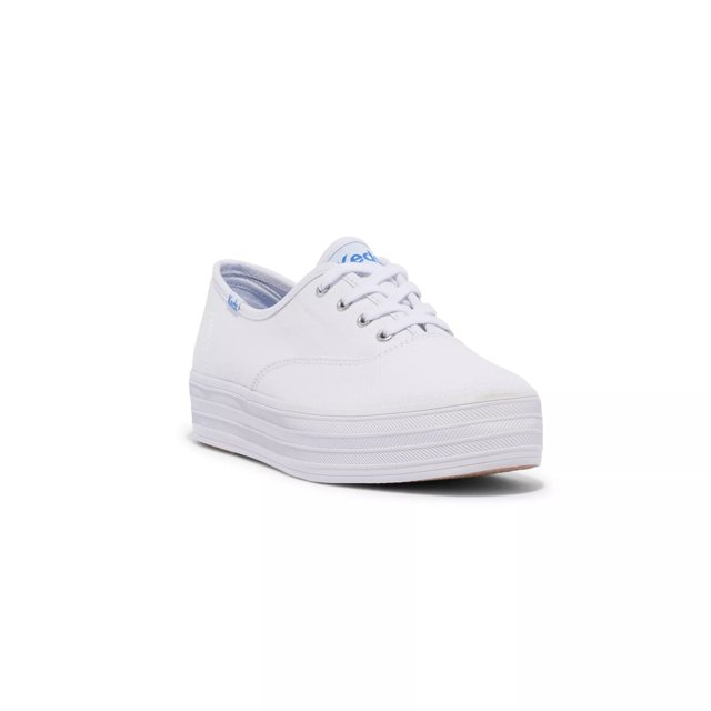 Keds white canvas tennis shoes top
