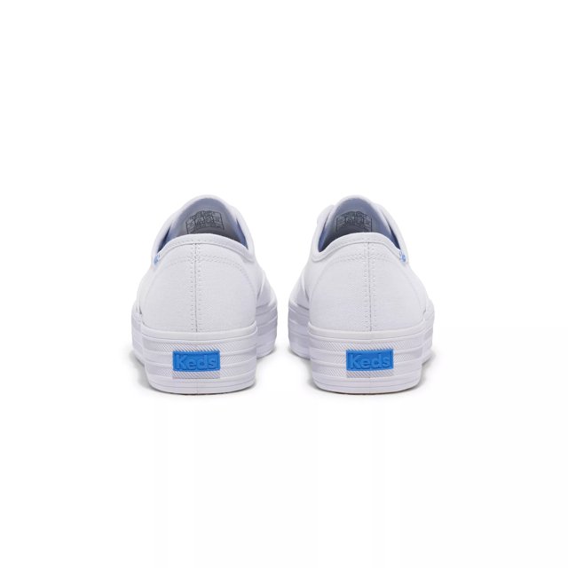 Keds The Platform Lace Up Women s Shoes White 7.5 B Medium Canvas