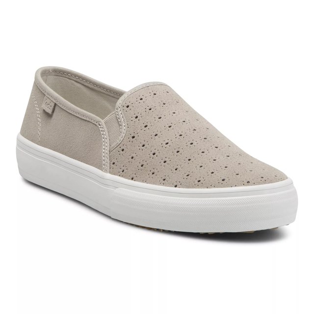 Keds double decker cheap perf suede gray