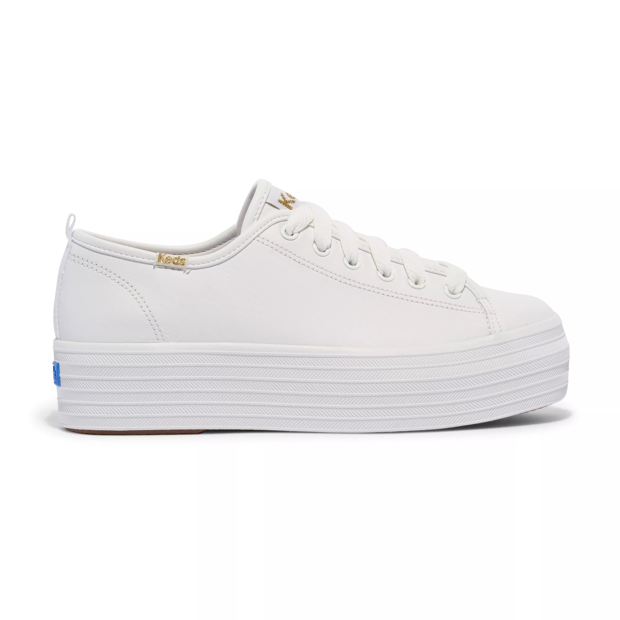 Keds Women s Triple Up Leather Sneakers in White 7.5