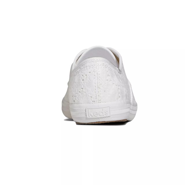 White cheap eyelet keds