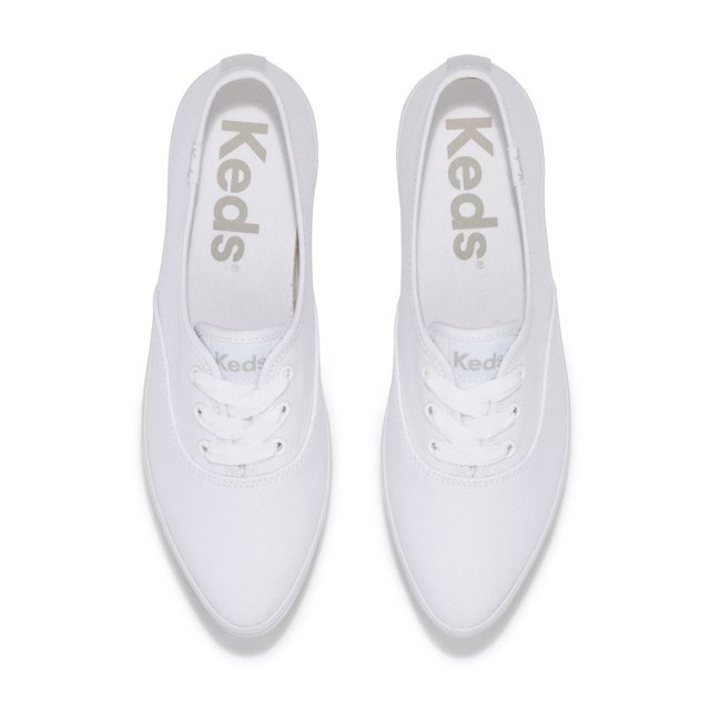 Pointed toe canvas sneakers shop