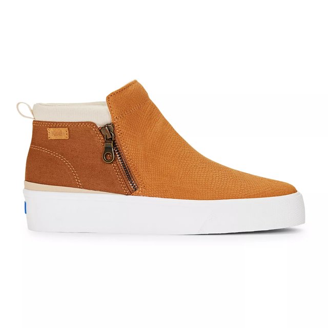 Keds Cooper Zip Snake Embossed Suede Bootie