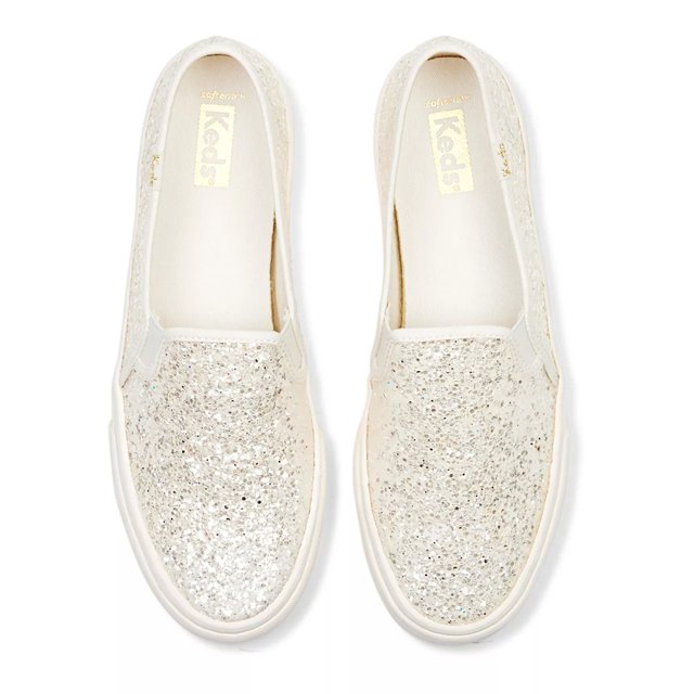Keds Double Decker Glitter Celebrations Slip On Free Shipping KEDS