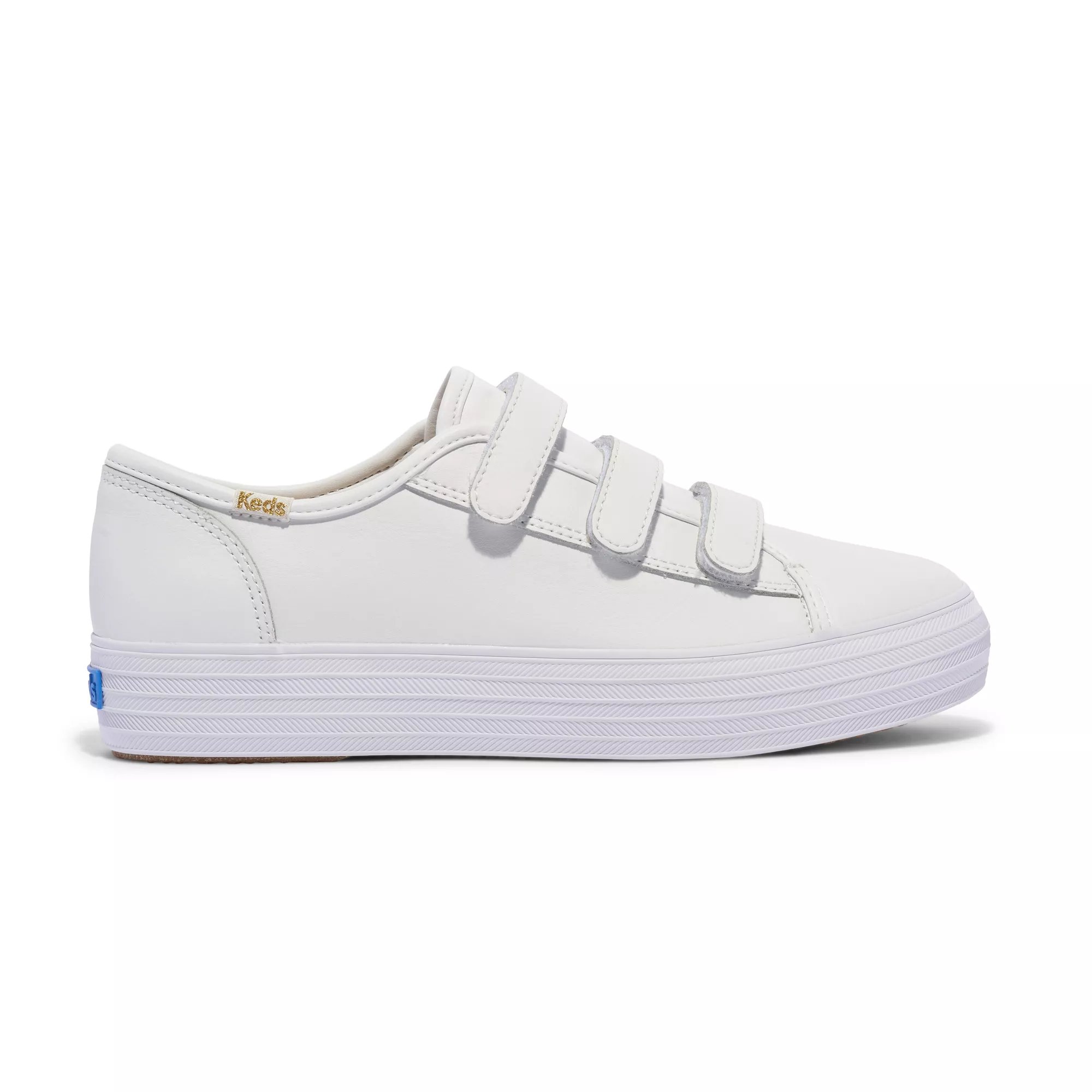 NEW size 5.5 KEDS triple kick sold leather shoes in white