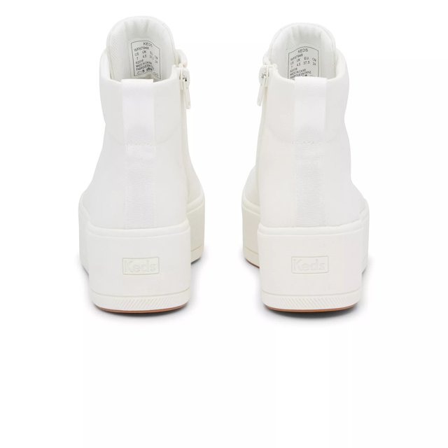 Keds Skyler Hi Lace Up Women s Shoes White Canvas 8 B Medium