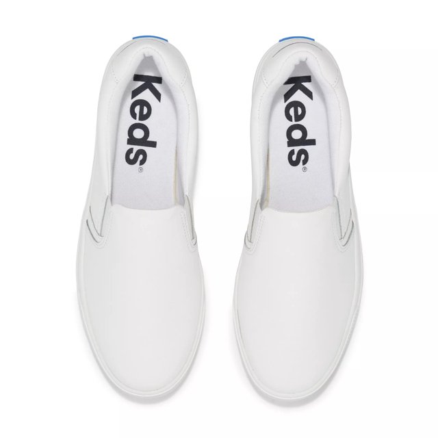 Keds leather slip on sale