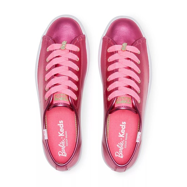 Keds x Barbie Triple Up Metallic Leather Lace Up