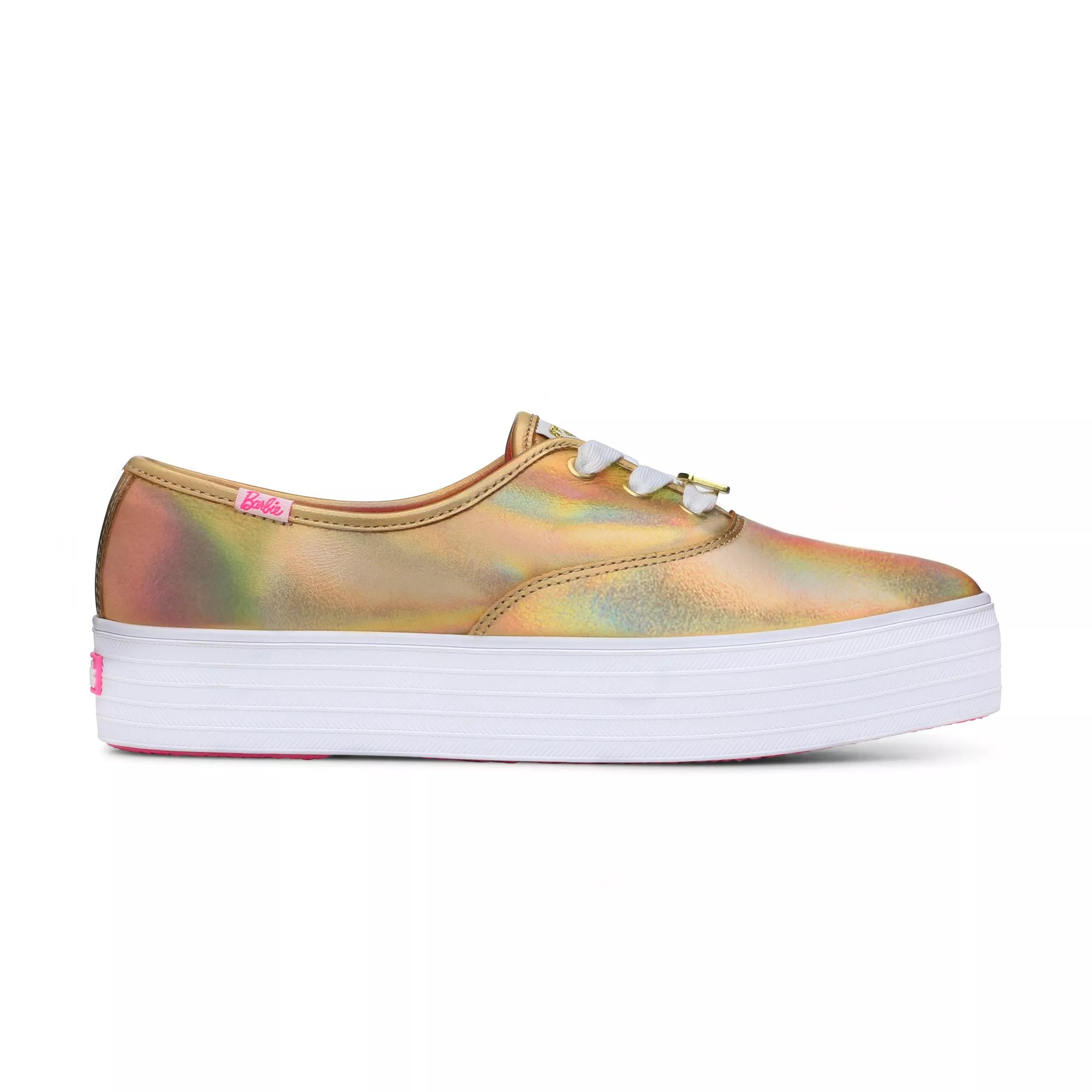 Keds x Barbie Point Metallic Leather Lace Up