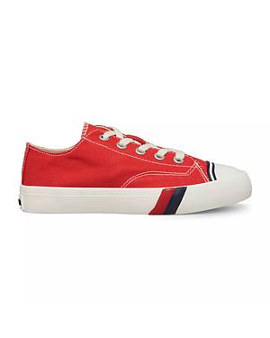 Red leather store keds