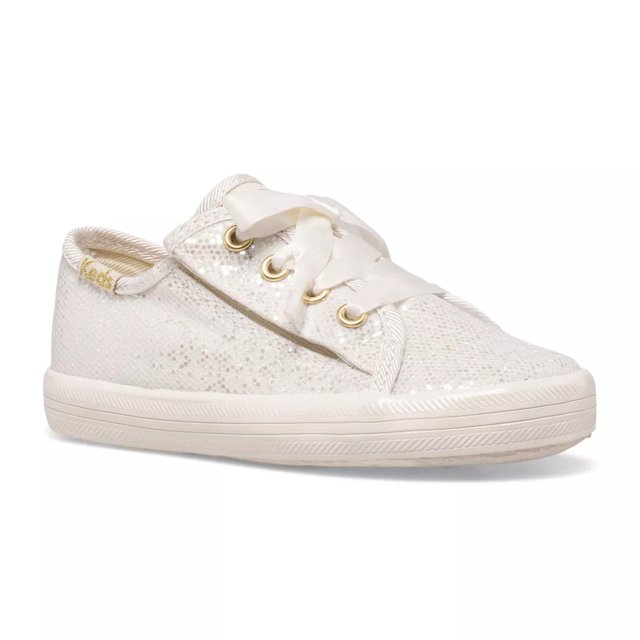 Keds Kickstart Celebrations Jr. Sneaker Ivory Size 4 M Girls Shoes