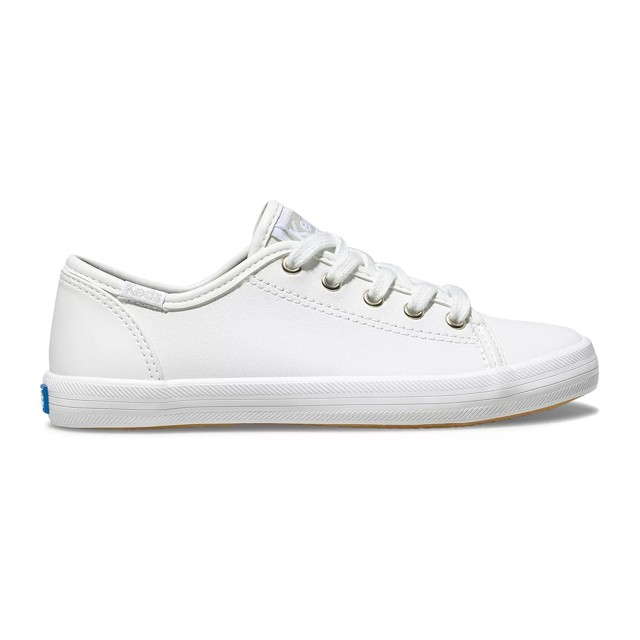 Keds Girls Kickstart Sneaker Size 4 White Leather