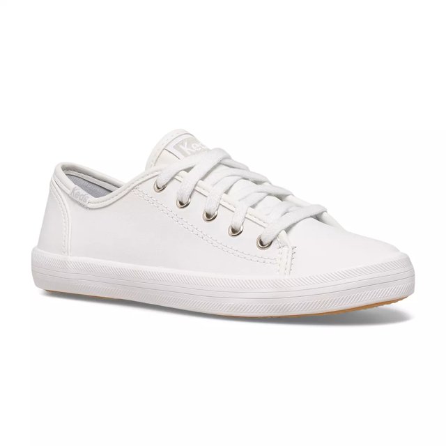 White leather keds for kids outlet