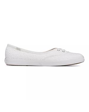 White on sale eyelet keds