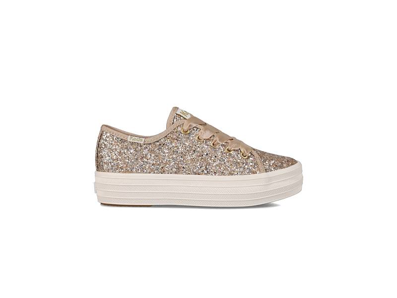 Shop Gold Glitter Sneakers & Save | KEDS