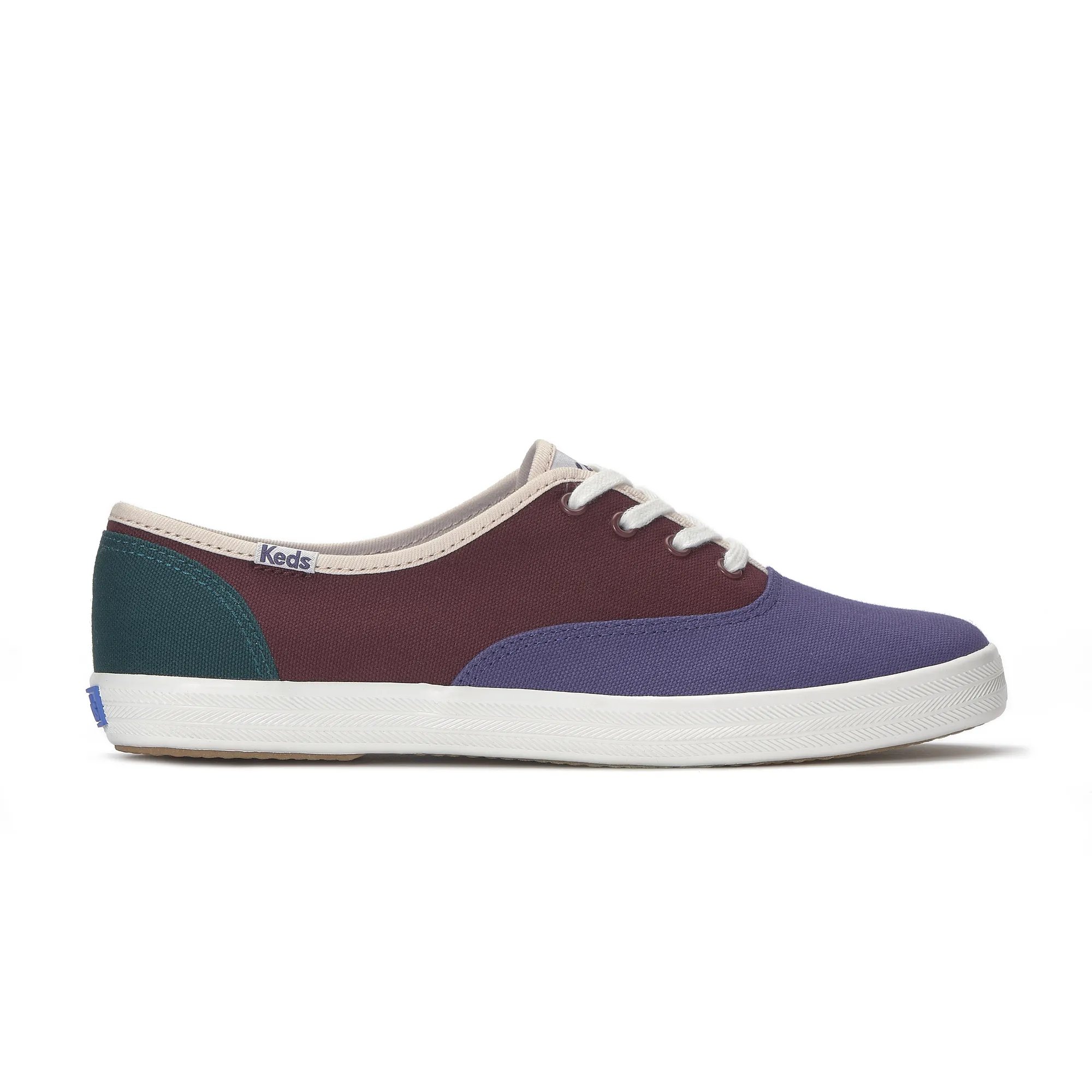 Keds Women's Champion Canvas Varsity Lace Up Canvas Sneakers In Multi