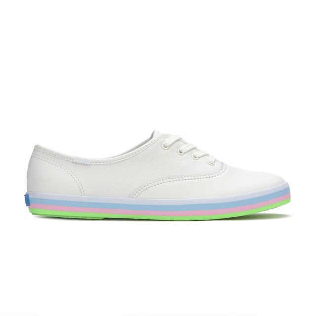 Keds Champion Leather Bottom Foxing Stripe Lace Up - Free Shipping | KEDS