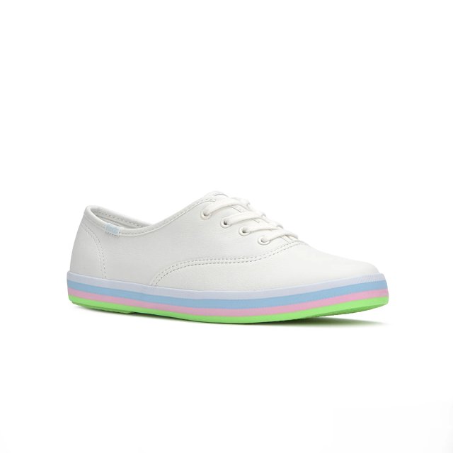 Keds Champion Leather Bottom Foxing Stripe Lace Up - Free Shipping | KEDS
