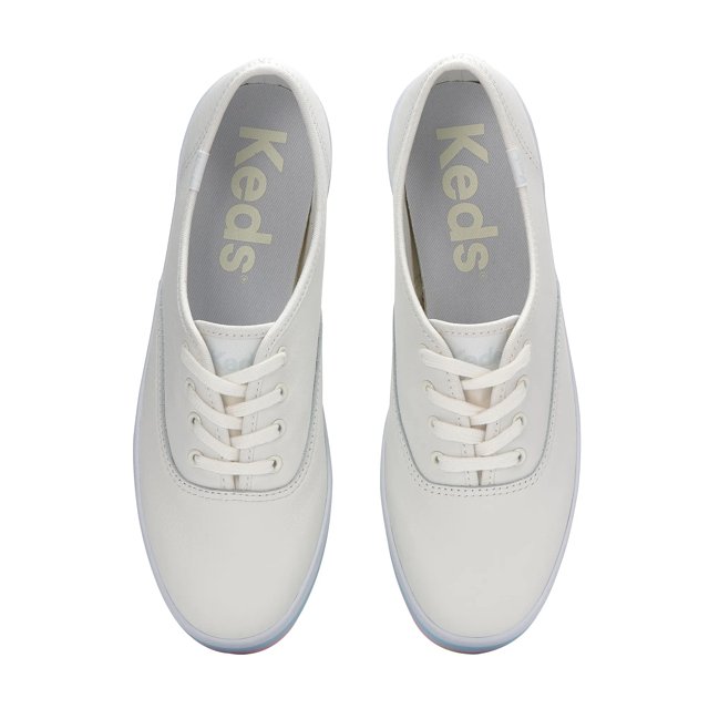 Keds Champion Leather Bottom Foxing Stripe Lace Up - Free Shipping | KEDS
