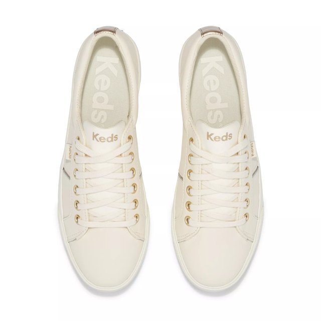 Keds Women's Egret Jump Kick Duo Metallic Leather Lace Up | KEDS