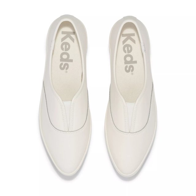 White leather slip on keds new arrivals