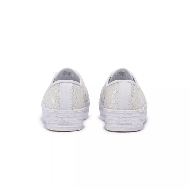 Silver glitter keds sales