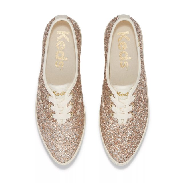 Gold glitter keds store