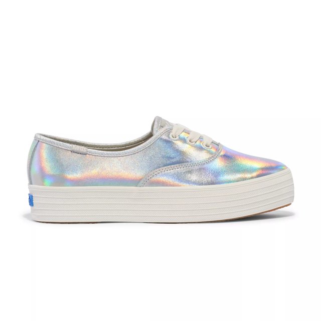 Keds Point Iridescent Leather Lace Up Free Shipping KEDS