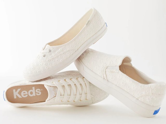Keds Pursuit Starburst Eyelet Slip On - Free Shipping | KEDS