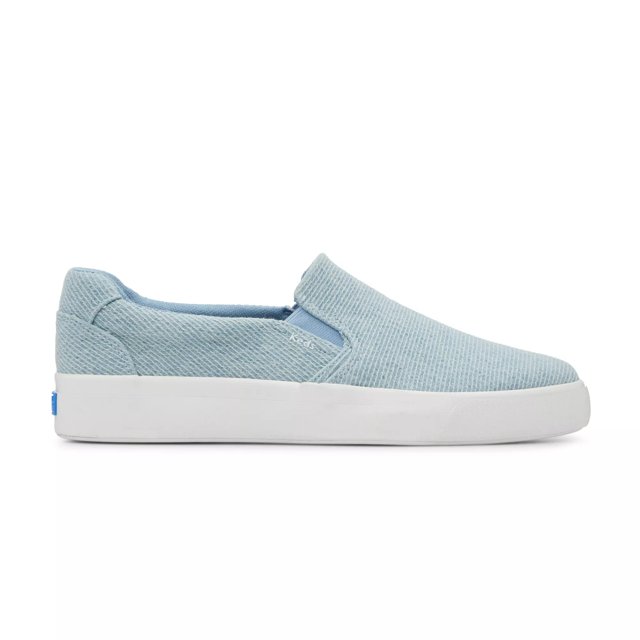 Keds Pursuit Slip On Women s Shoes Denim 7.5 B Medium