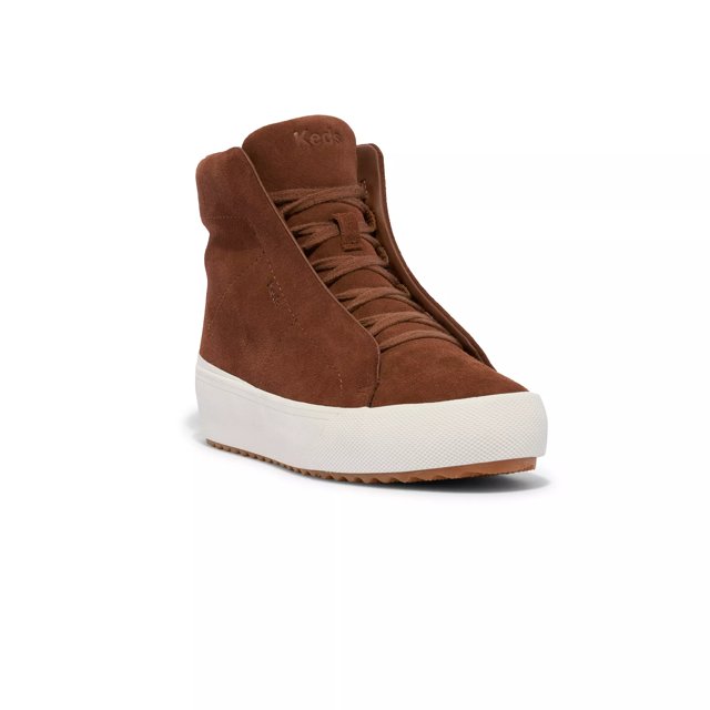 Suede bootie sneakers top