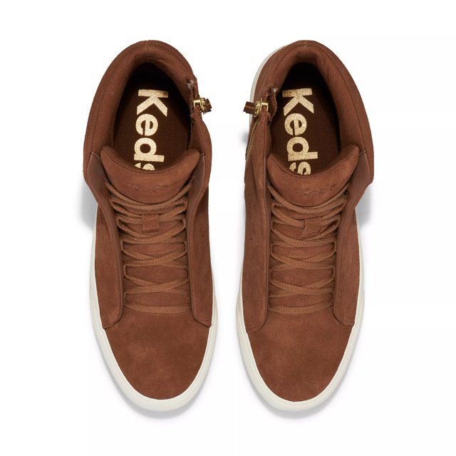 Keds Remi Mid Bootie Women s Shoes Chestnut Suede 7.5 B Medium