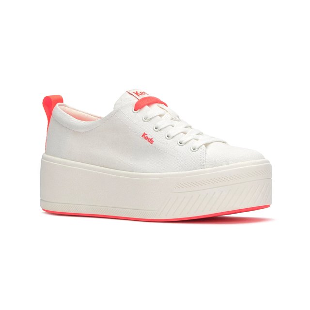 [ KEDS]★BRIDGE CANVAS Keds Women's White Kickback Canvas Slip On | KEDS