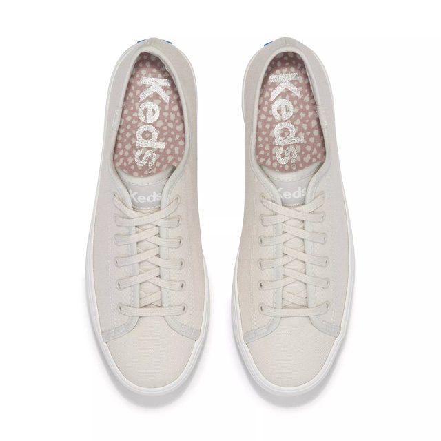 Keds Triple Up Canvas Bottom Foxing Stripe Lace Up Free Shipping KEDS