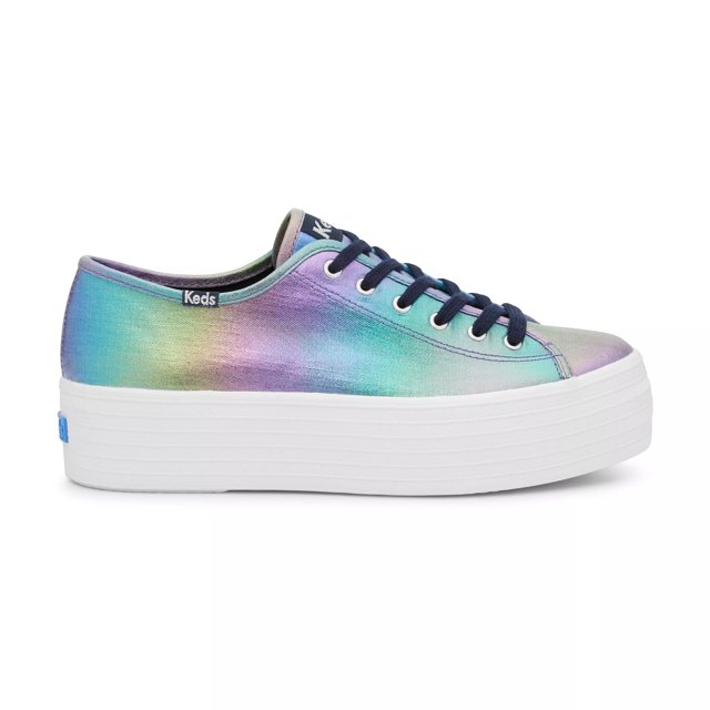Keds Women s Triple Up Metallic Foil Canvas Sneakers