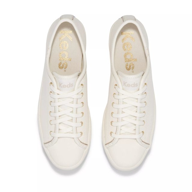 [ KEDS] ★Triple Leather Keds Triple Kick Leather Piping Lace Up - Free Shipping | KEDS