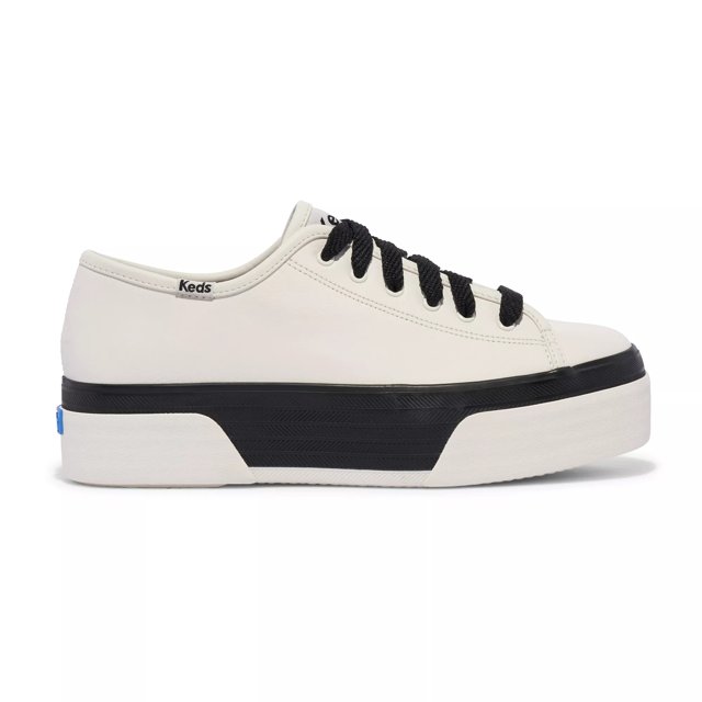 Keds Triple Up Leather Bumper Foxing Stripe Lace Up Free Shipping KEDS