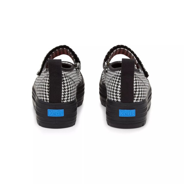 Keds Mary Jane Canvas Houndstooth