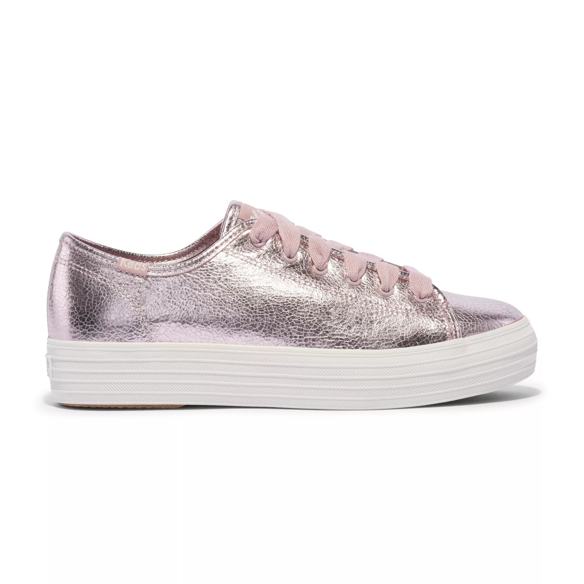 Keds Women s Triple Kick Metallic Leather Platform Sneakers